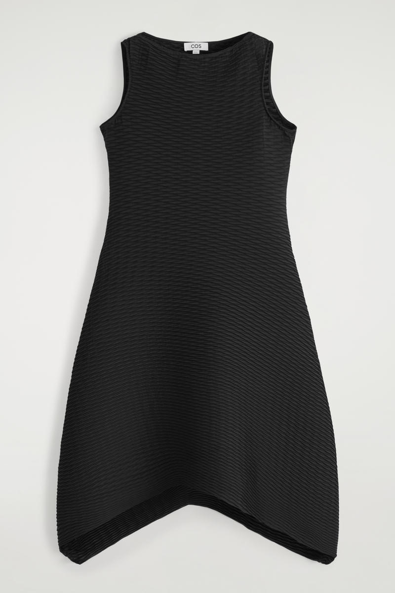 Voluminous Pleated Midi Dress