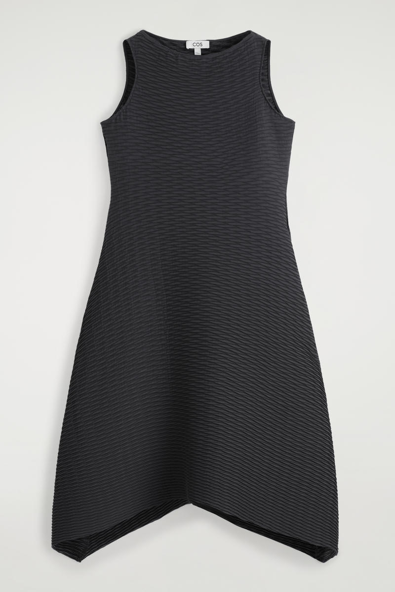 Voluminous Pleated Midi Dress