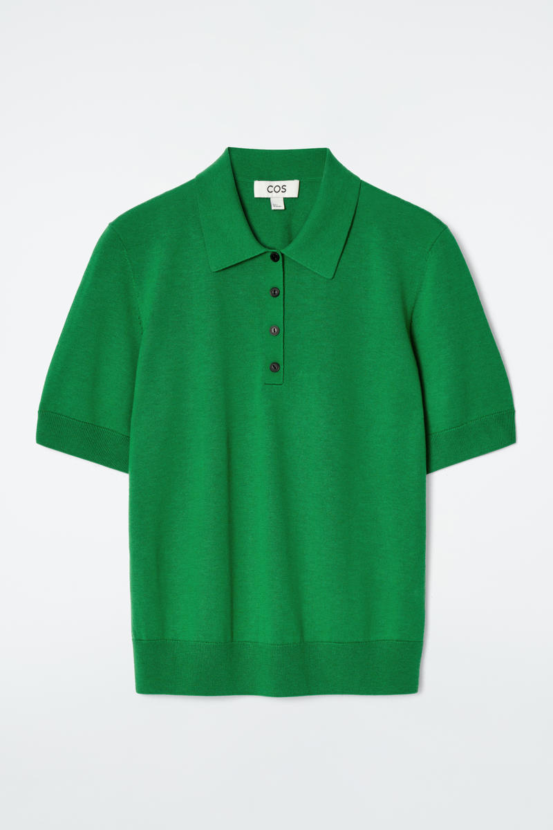 Merino Wool-Blend Polo Shirt