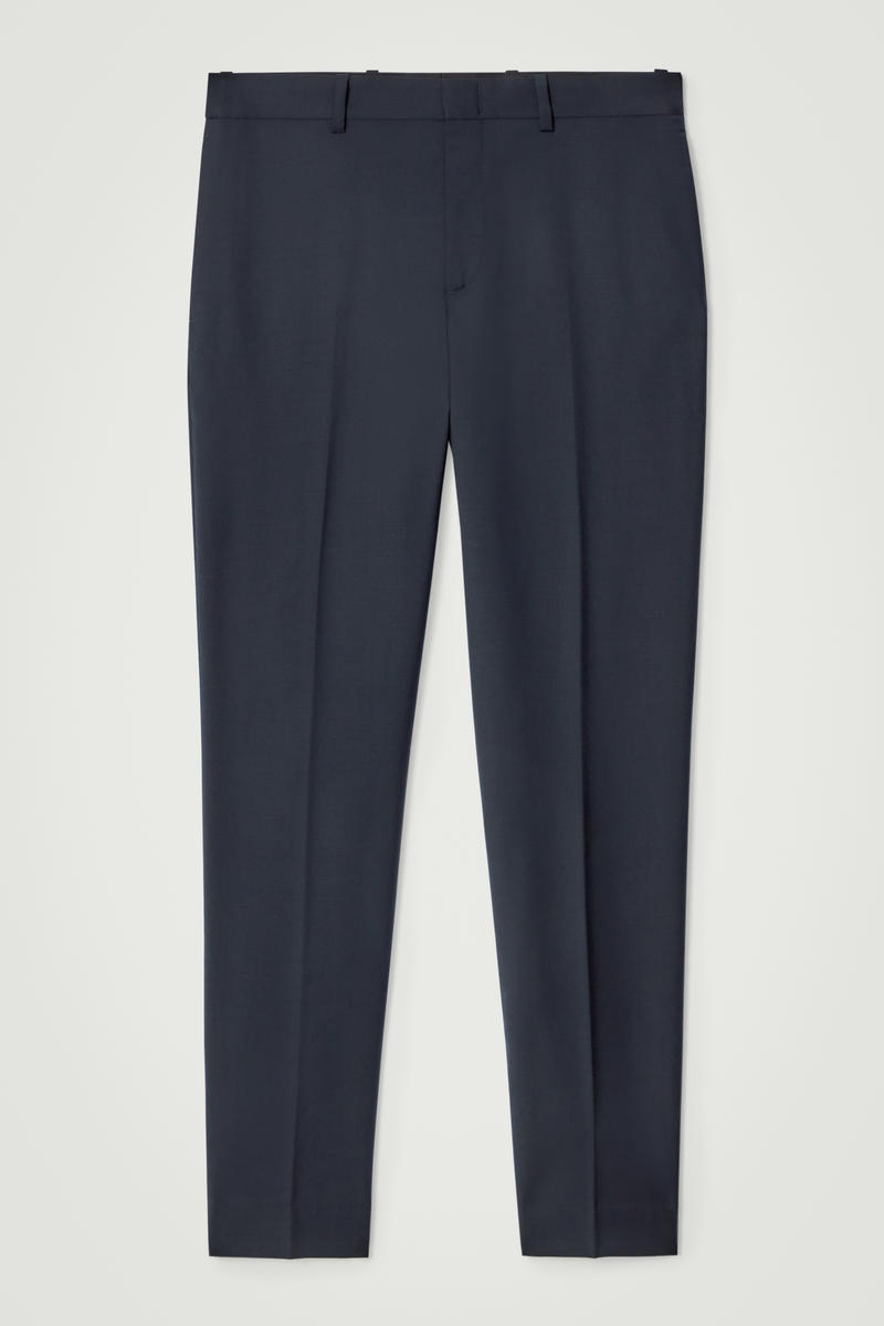 Slim-Fit Wool Pants