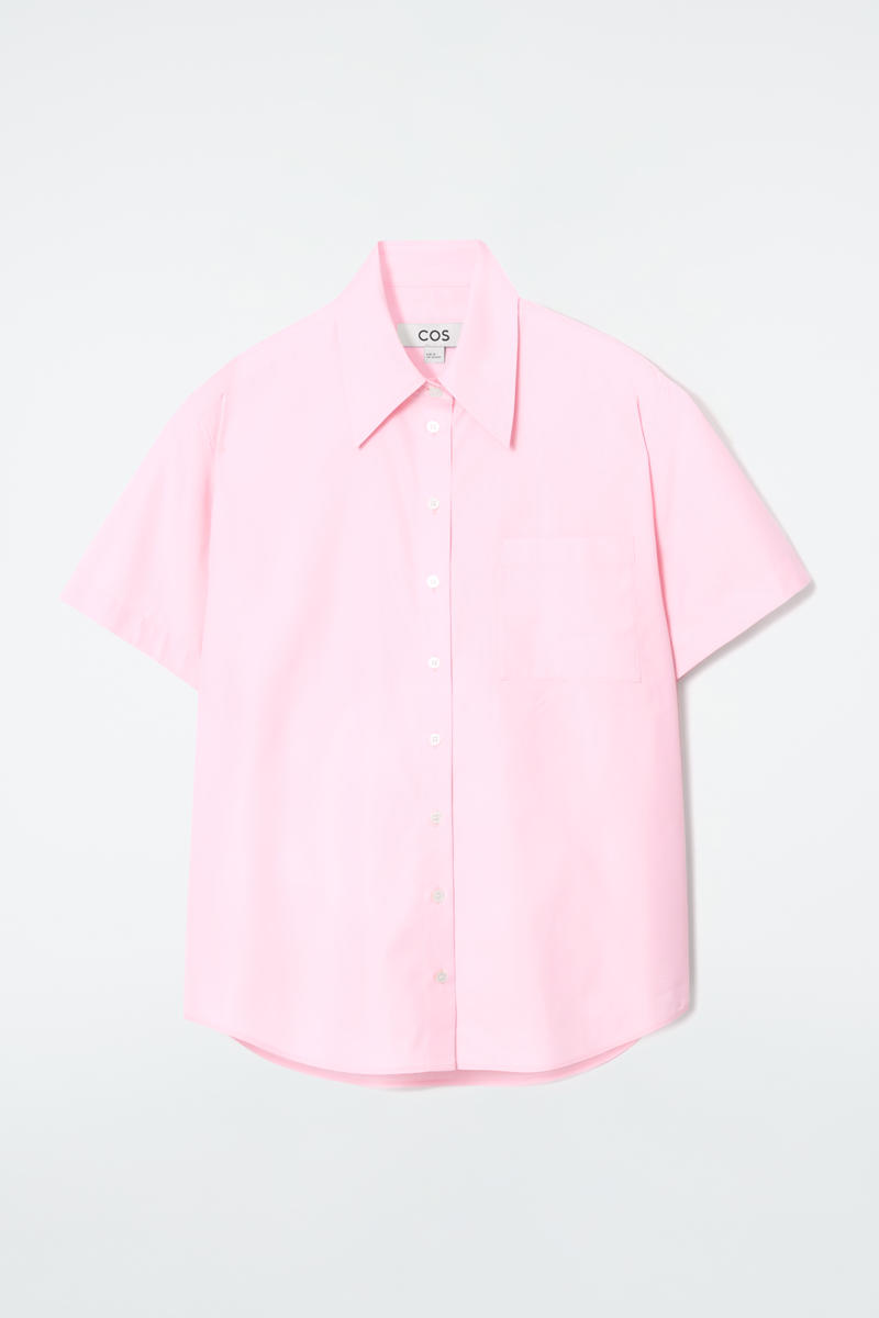 Relaxed Short-Sleeved Cotton Shirt