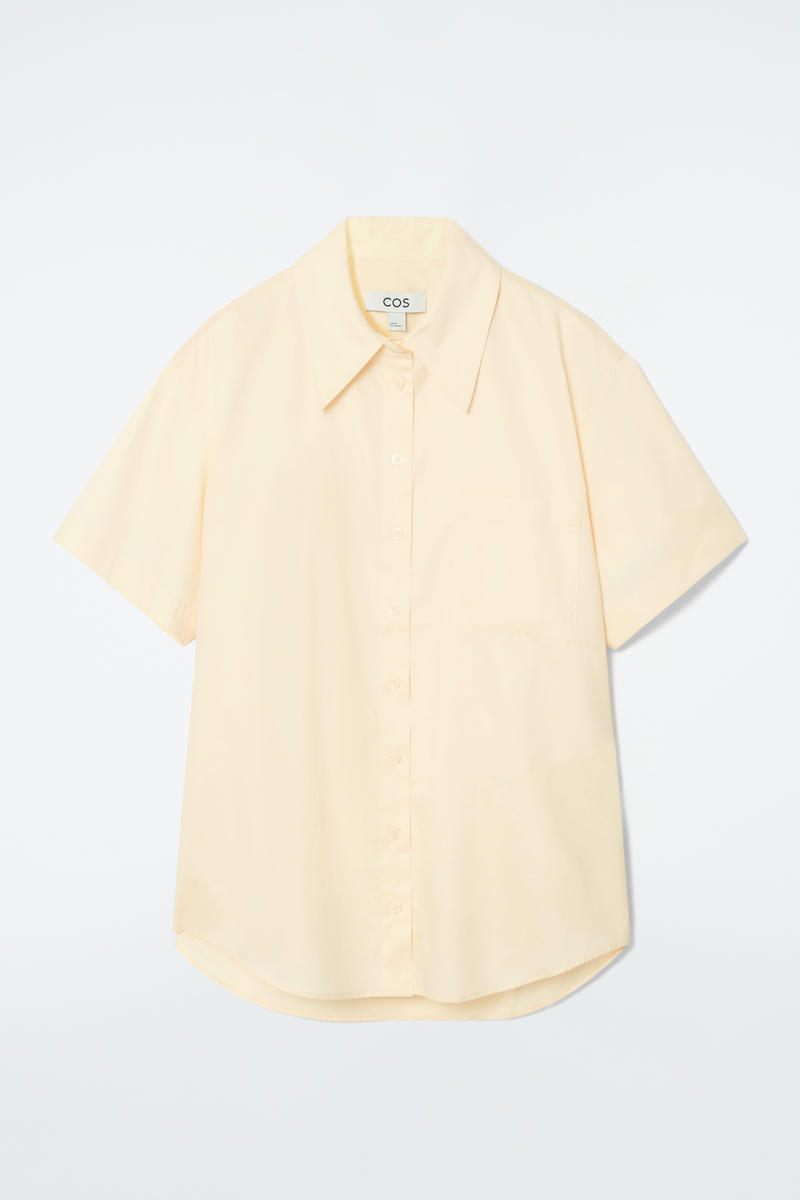 Relaxed Short-Sleeved Cotton Shirt