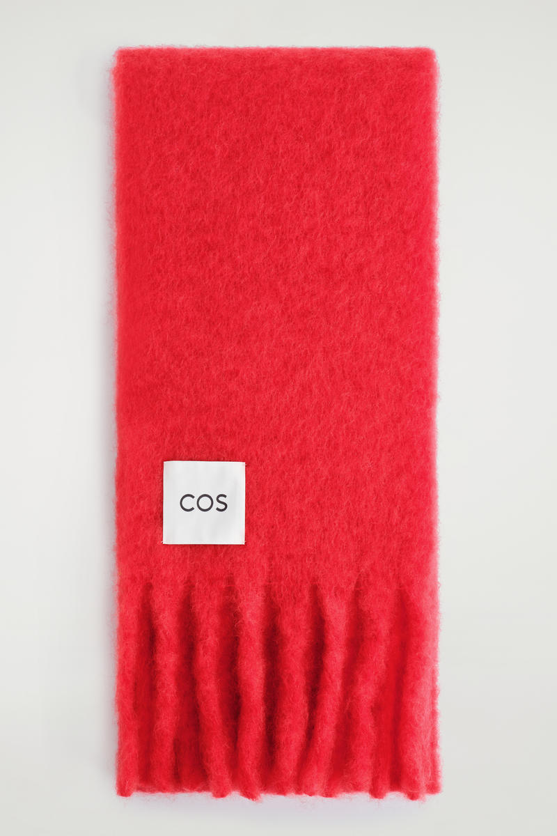Fringed Brushed-Mohair Scarf by COS