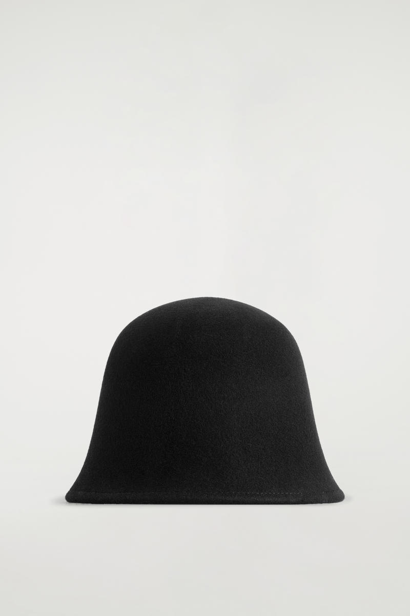 Felted-Wool Bucket Hat by COS