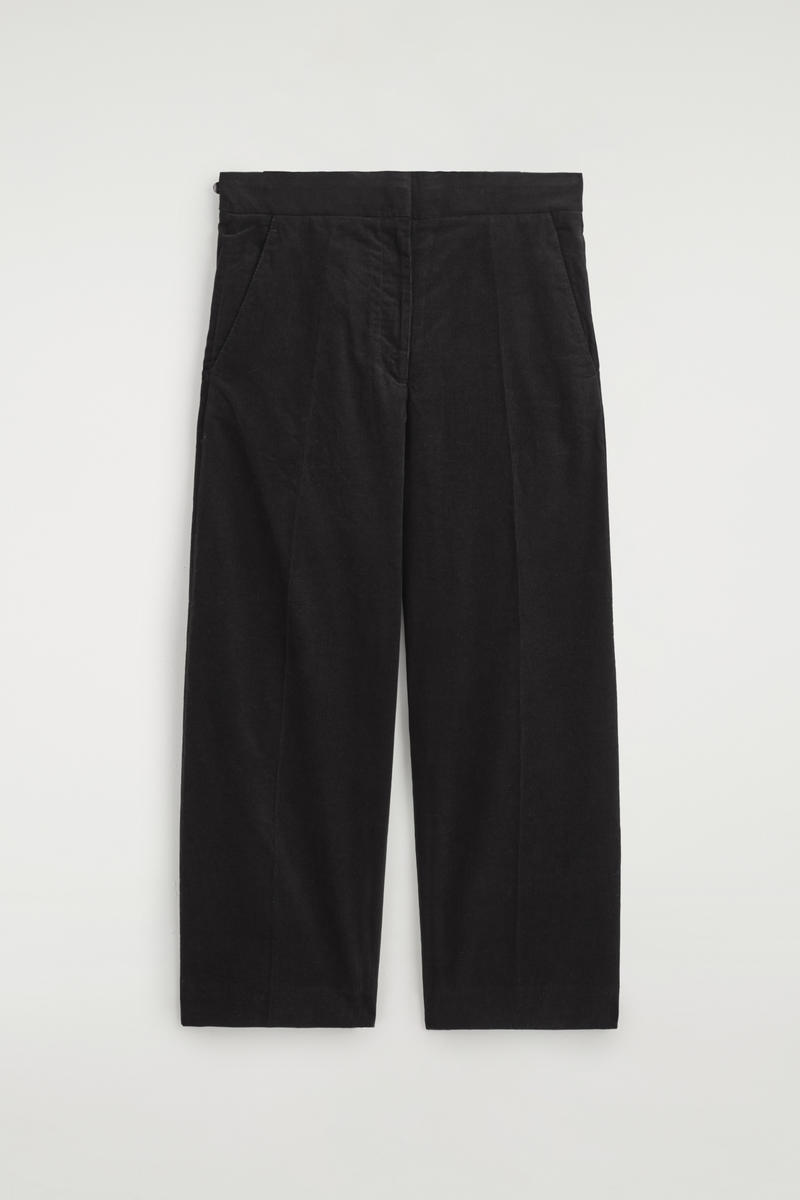 Cropped Corduroy Pants