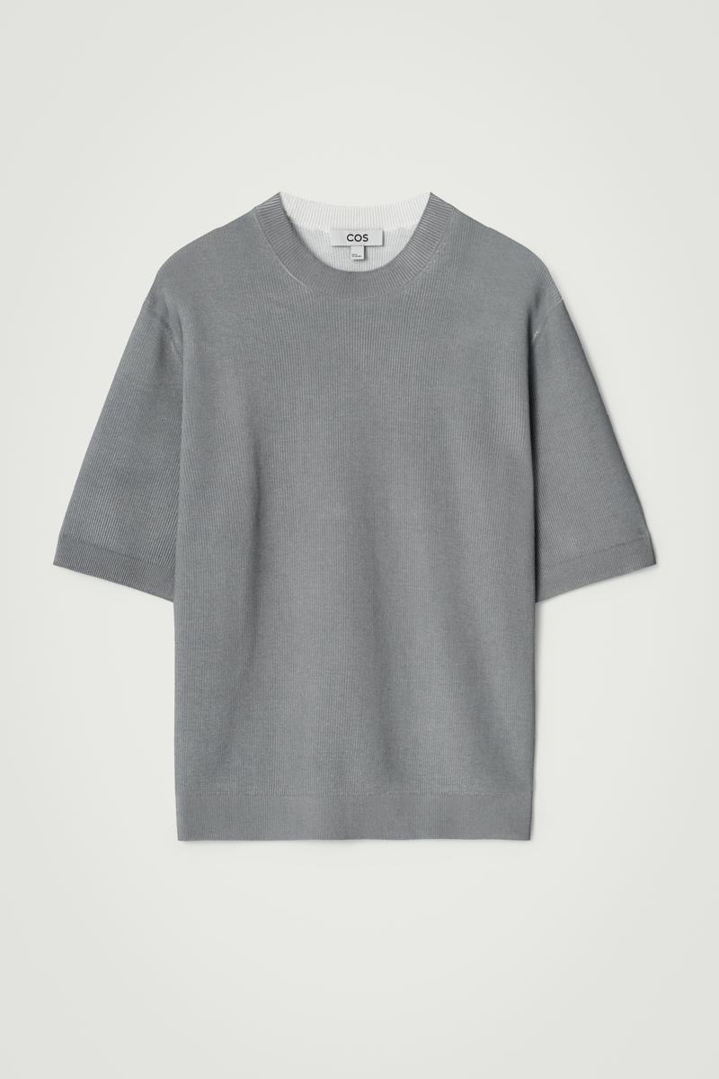 Relaxed Printed Knitted T-Shirt