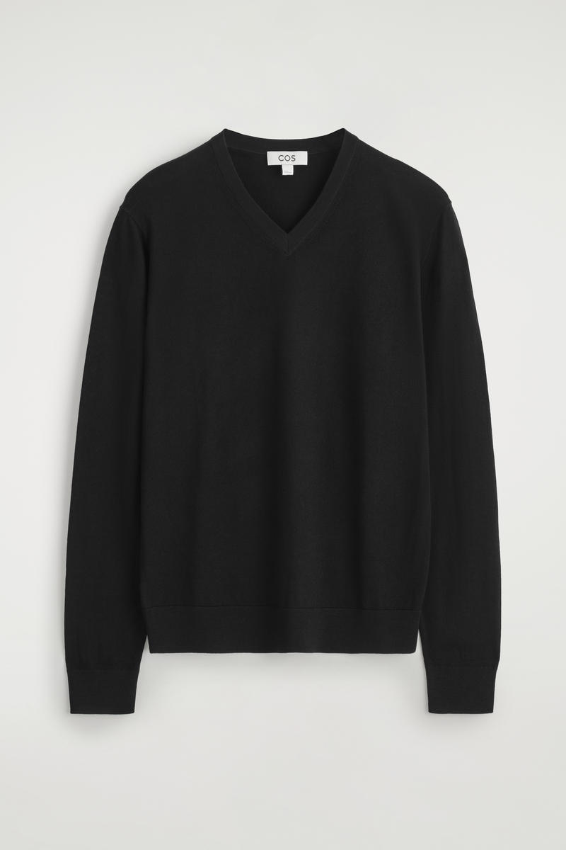 Slim Merino Wool V-Neck Sweater