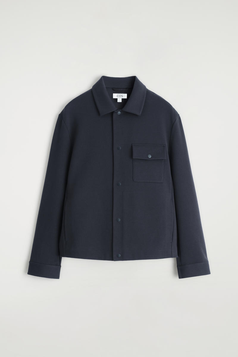 Jersey-Twill Shirt Jacket by COS