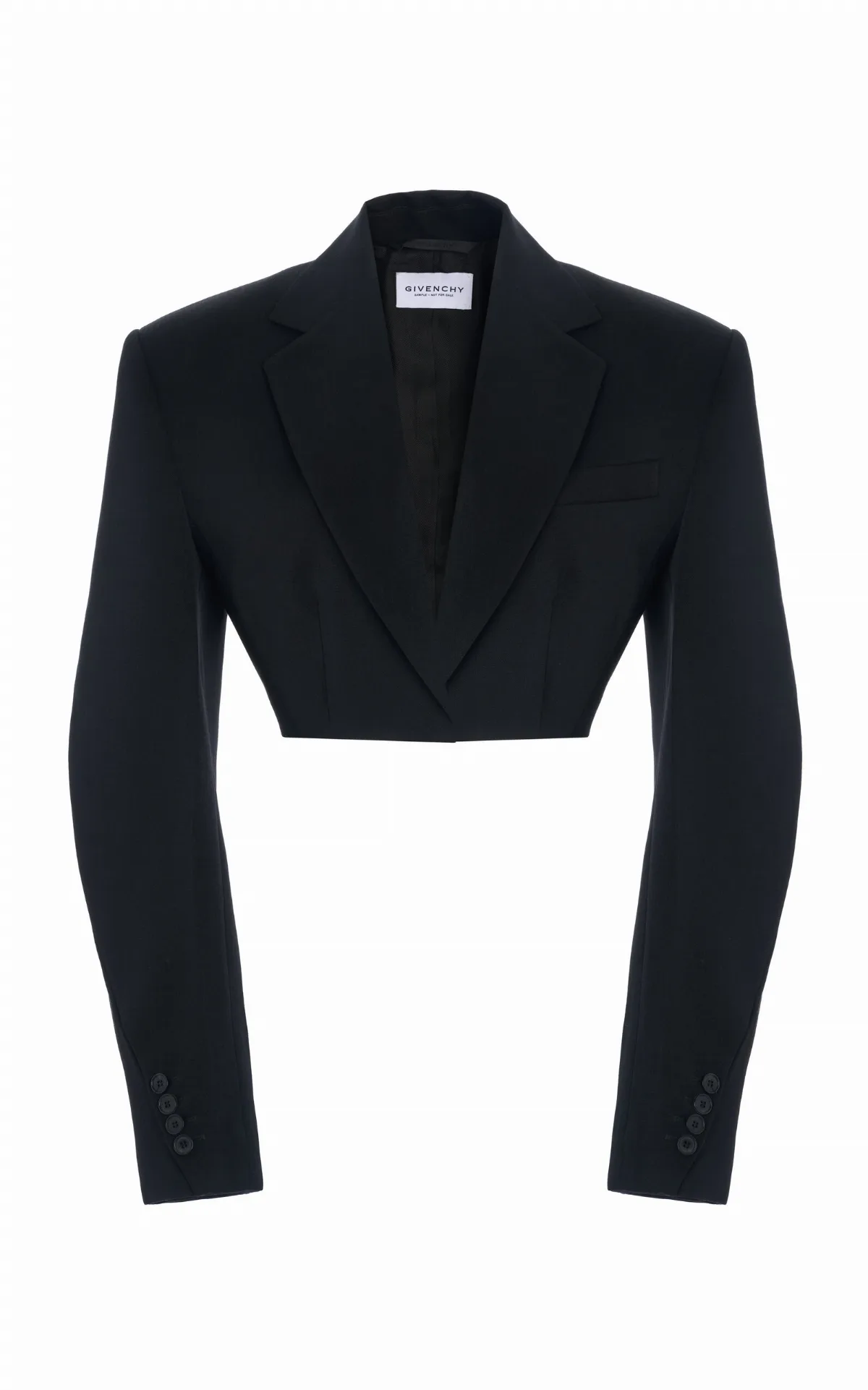 Cropped Cocoon Tuxedo Jacket