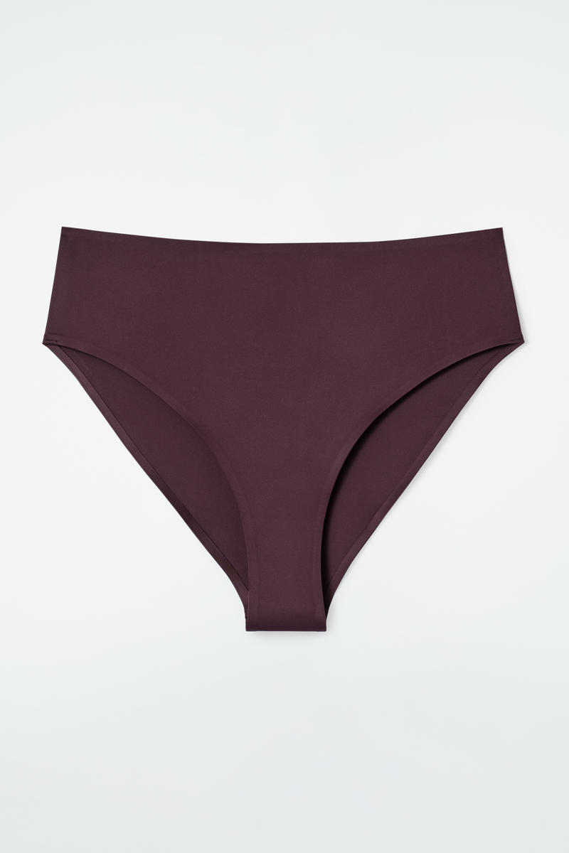 High-Waisted Scuba Bikini Briefs