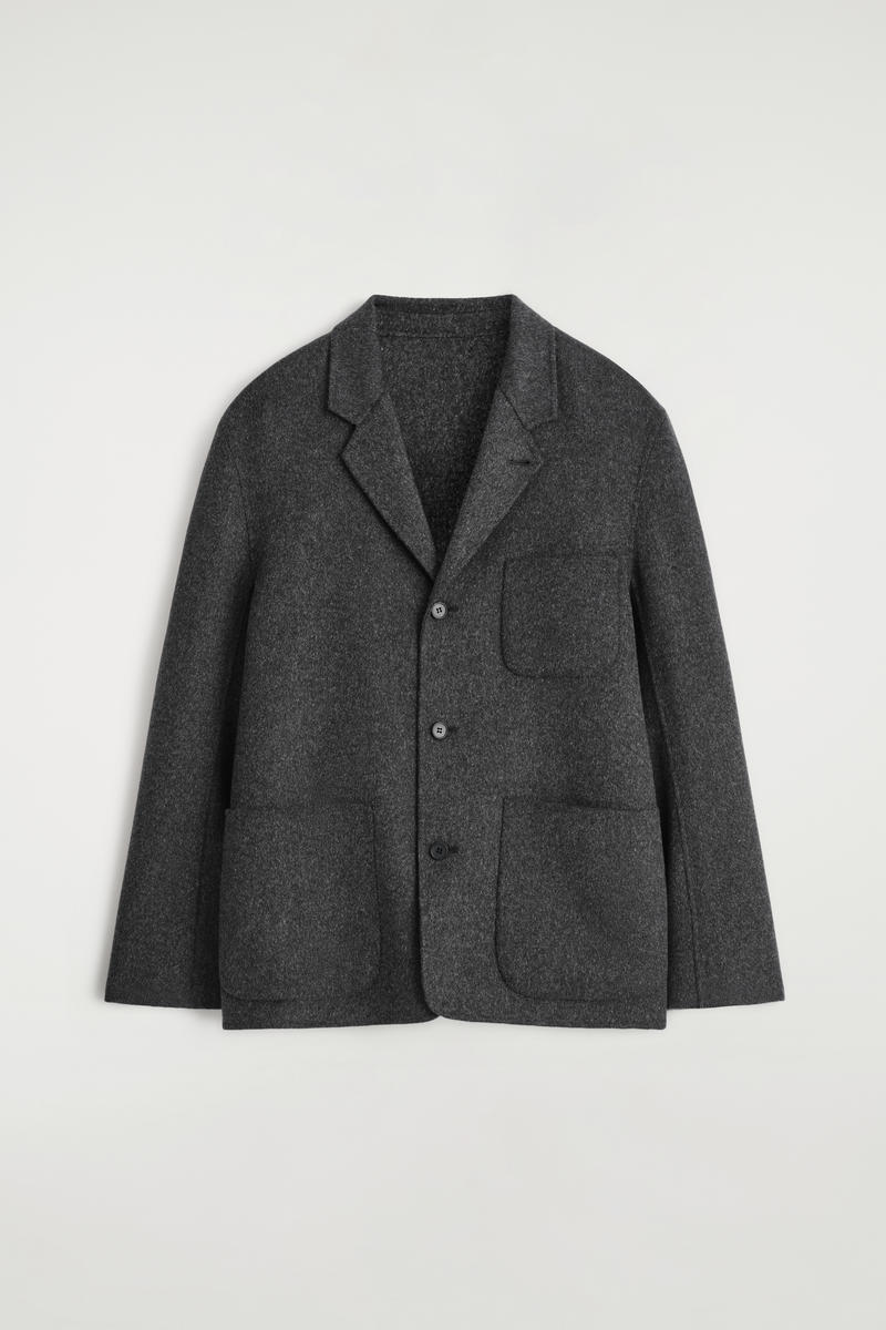 Unstructured Double-Faced Wool Blazer