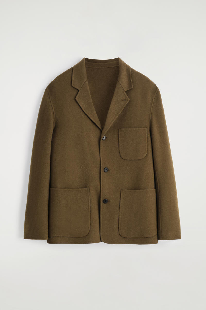Unstructured Double-Faced Wool Blazer
