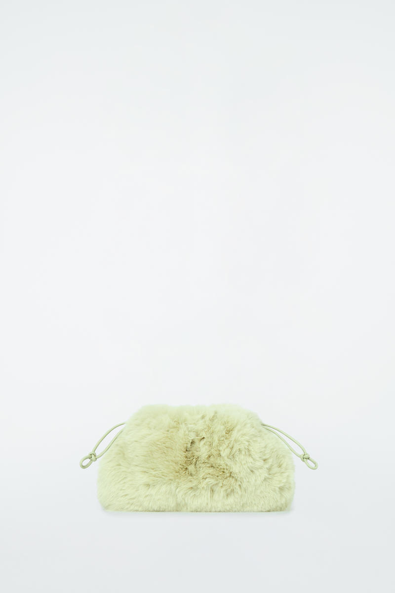 Cavatelli Mini Clutch Bag - Faux Fur