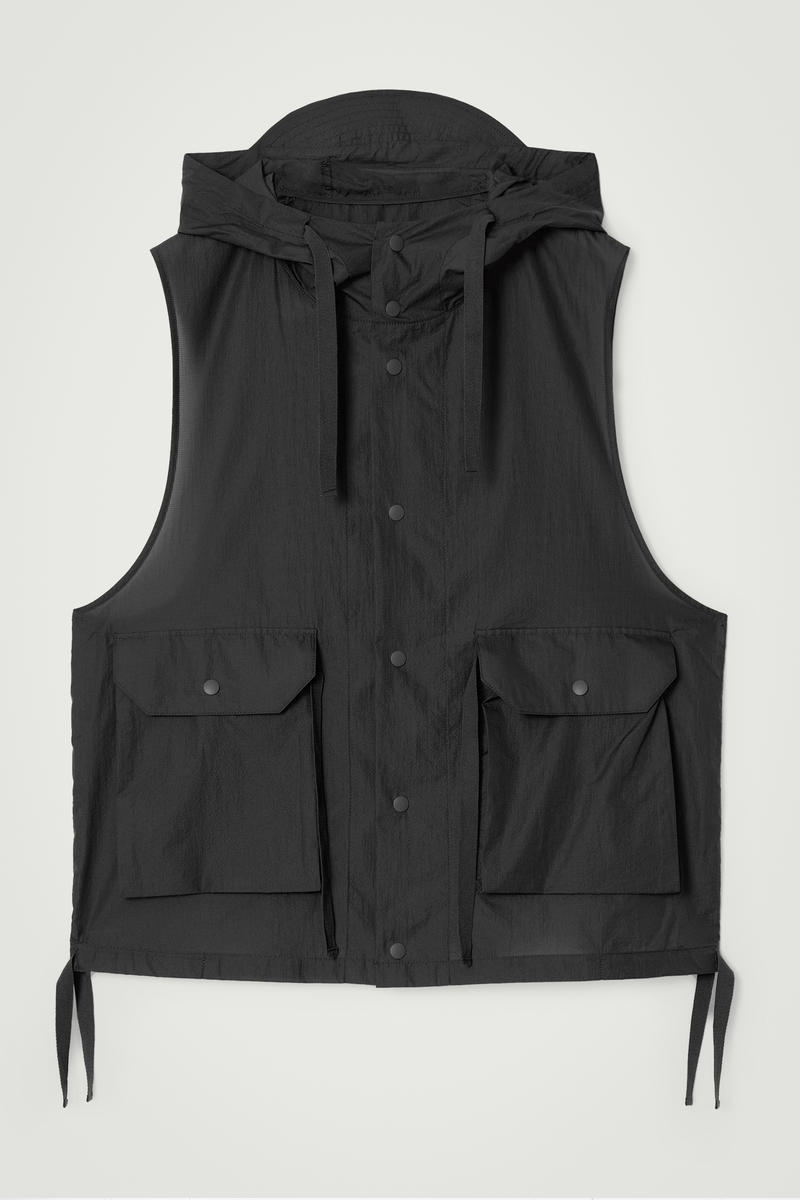 Technical Nylon Hooded Vest