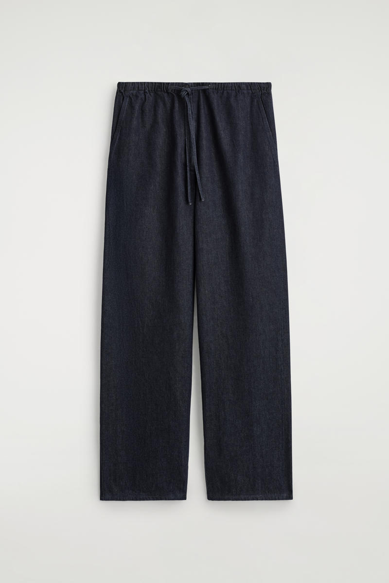 Drawstring Denim Pants