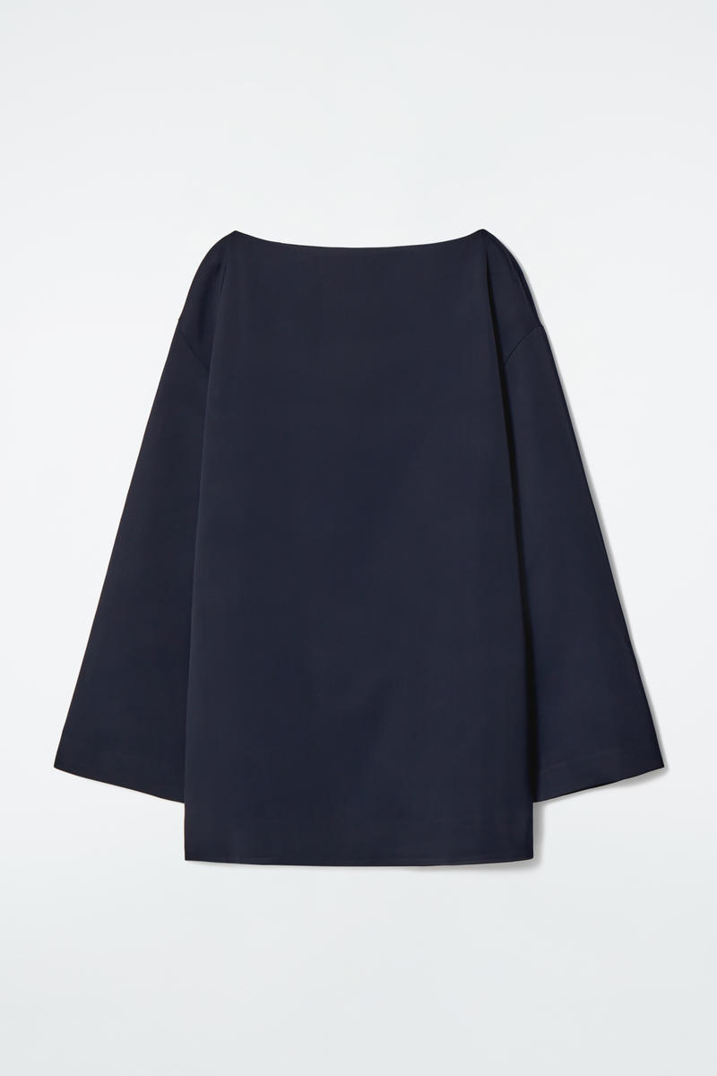 Boat-Neck Mini Dress