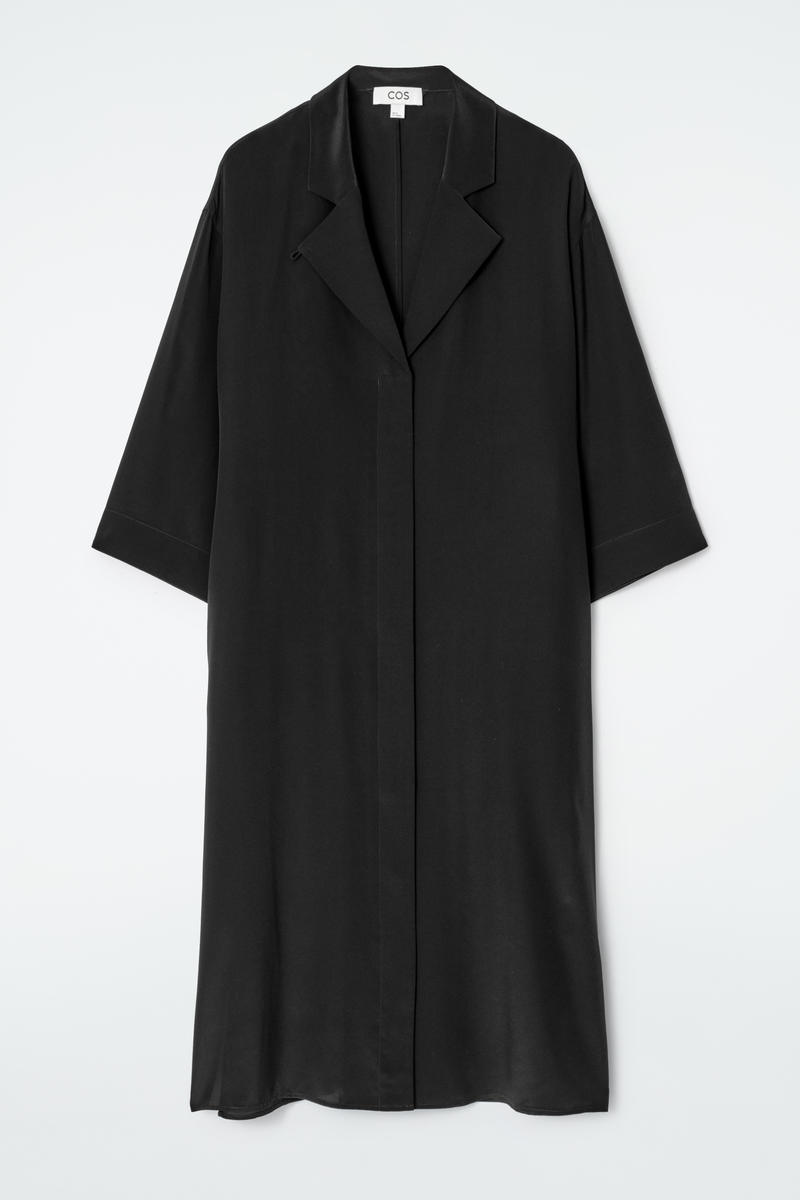 Belted Silk Shirt Dress