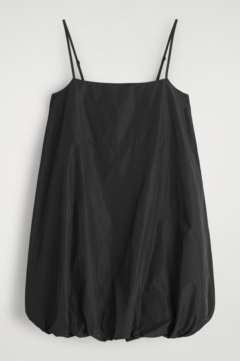 Bubble-Hem Mini Dress
