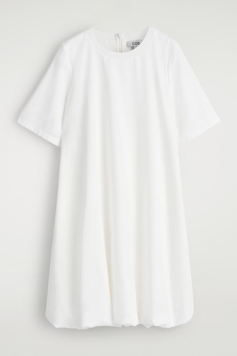 Bubble-Hem Mini Dress