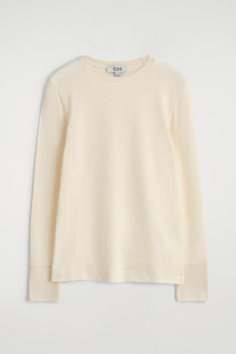 Cotton Jersey Long-Sleveled Top