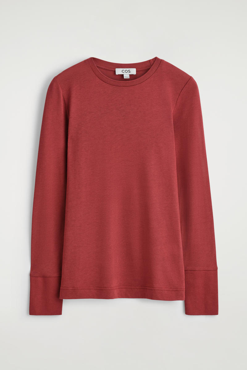 Cotton Jersey Long-Sleveled Top