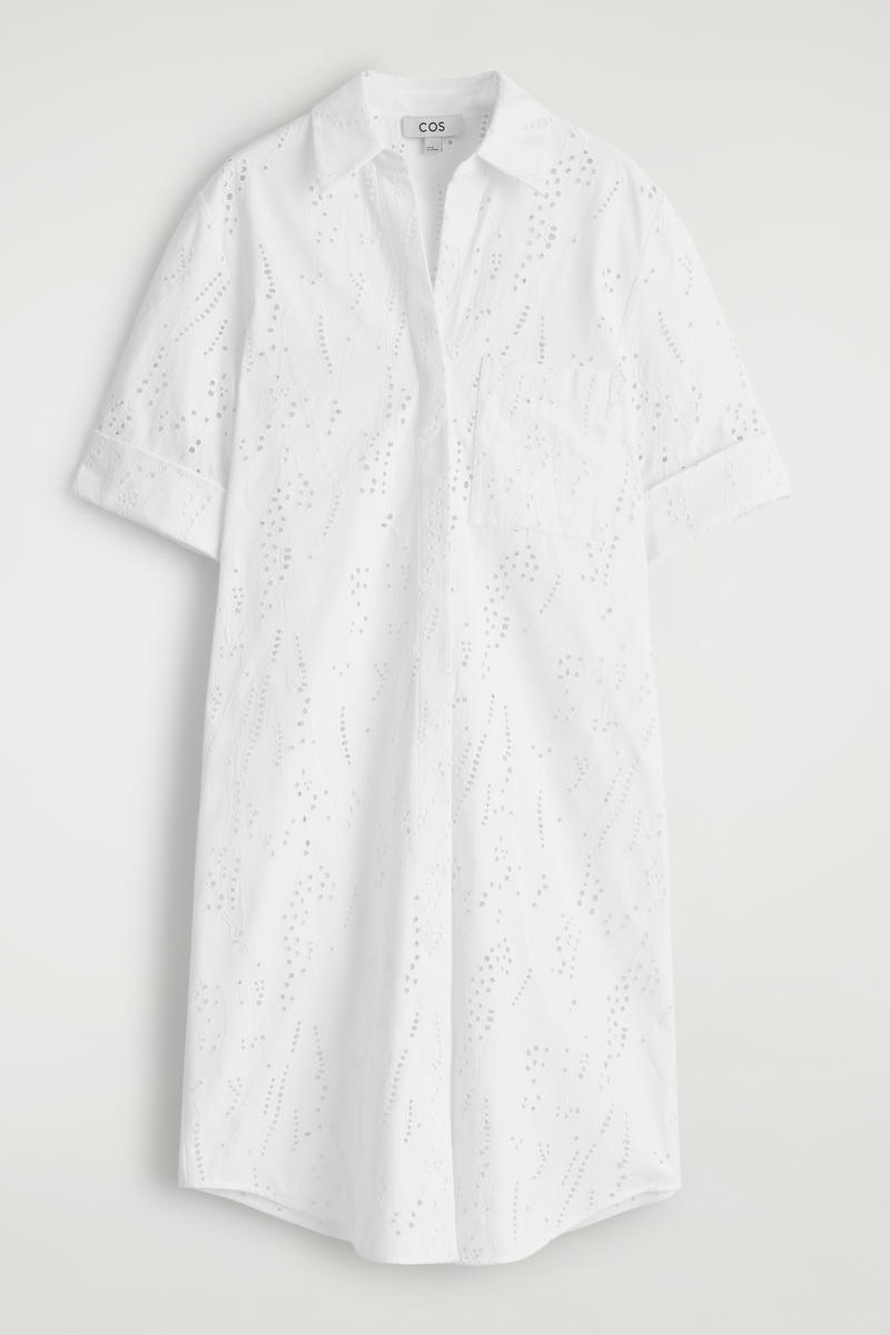 Eyelet Shirt Dress