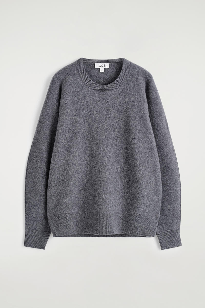 Rounded Double-Faced Wool Sweater