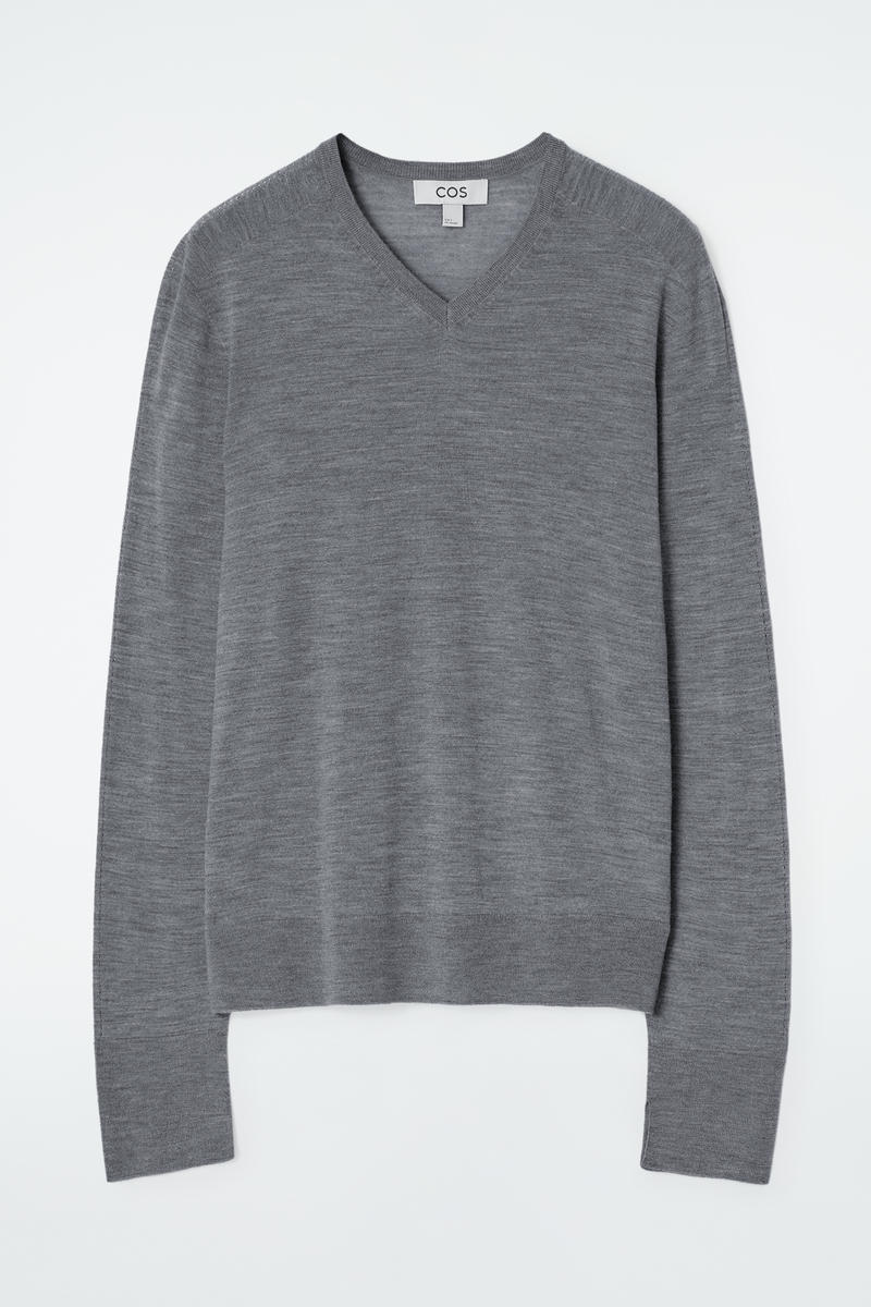 Merino Wool V-Neck Sweater