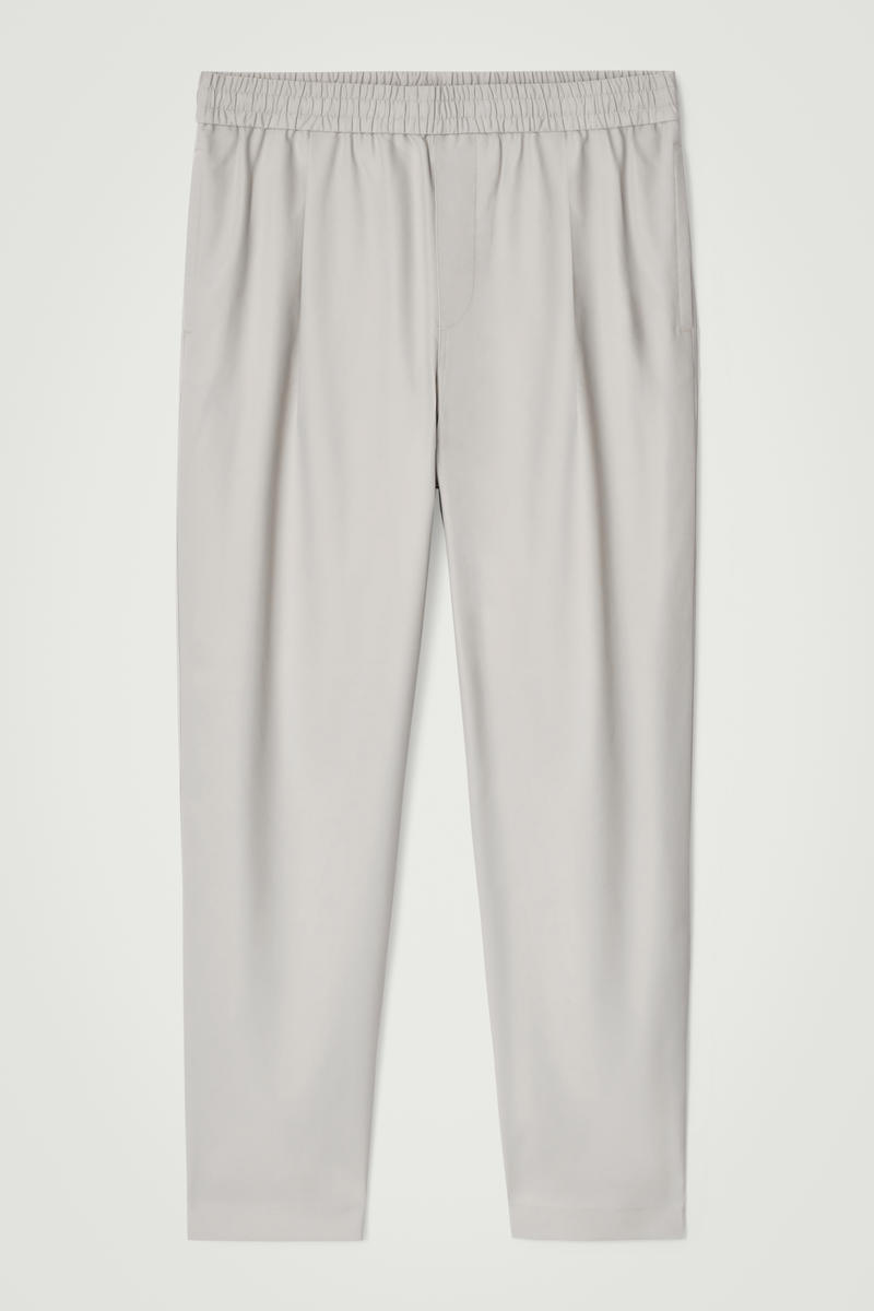 Relaxed Cotton Tapered Pants