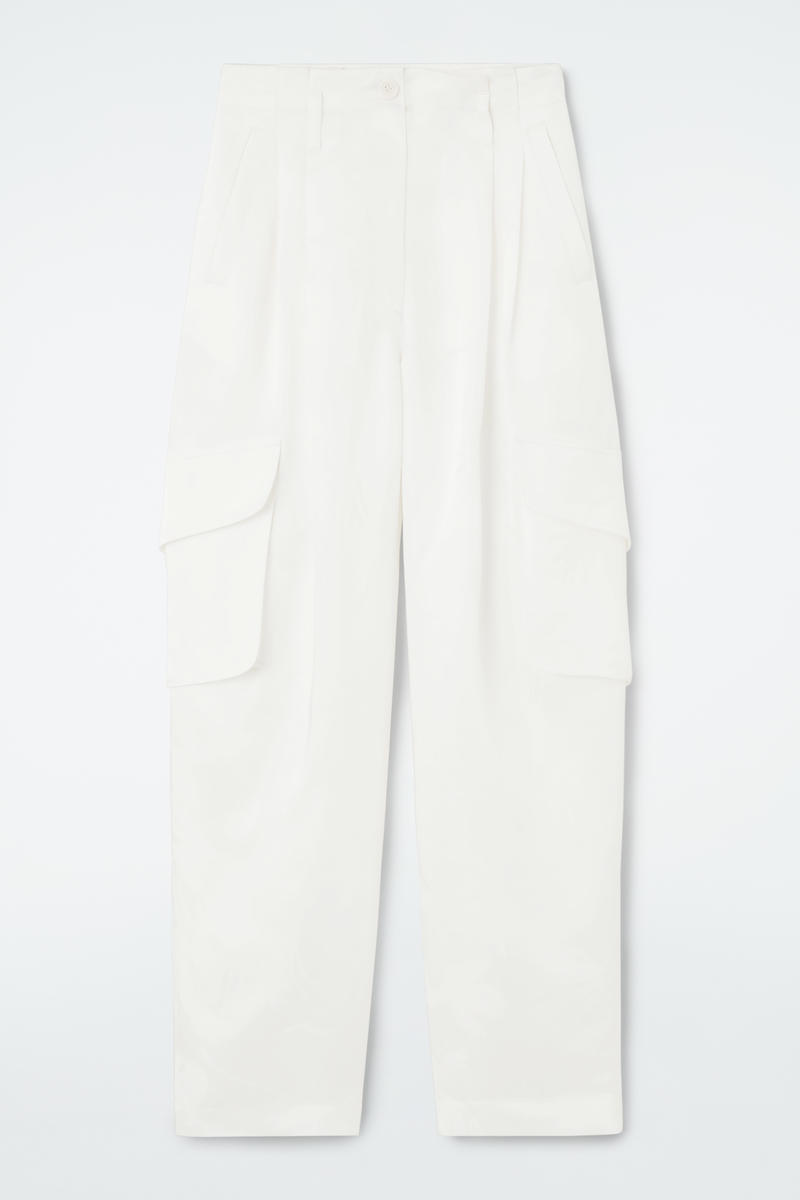 Floral Jacquard Utility Pants