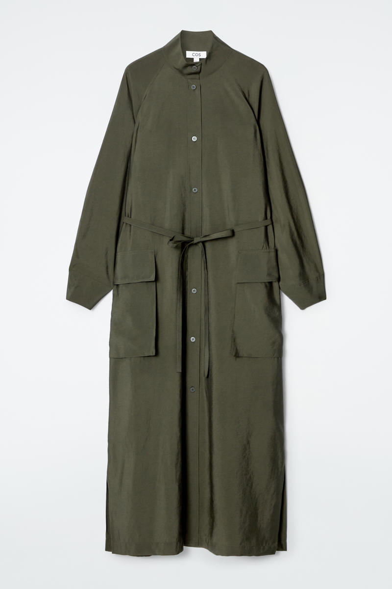 Utility Belted Shirt Dress
