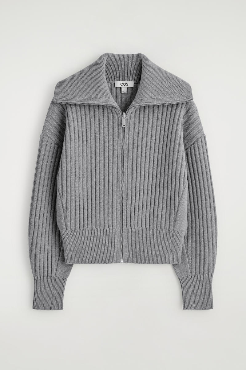 Ribbed Merino Wool Jacket by COS