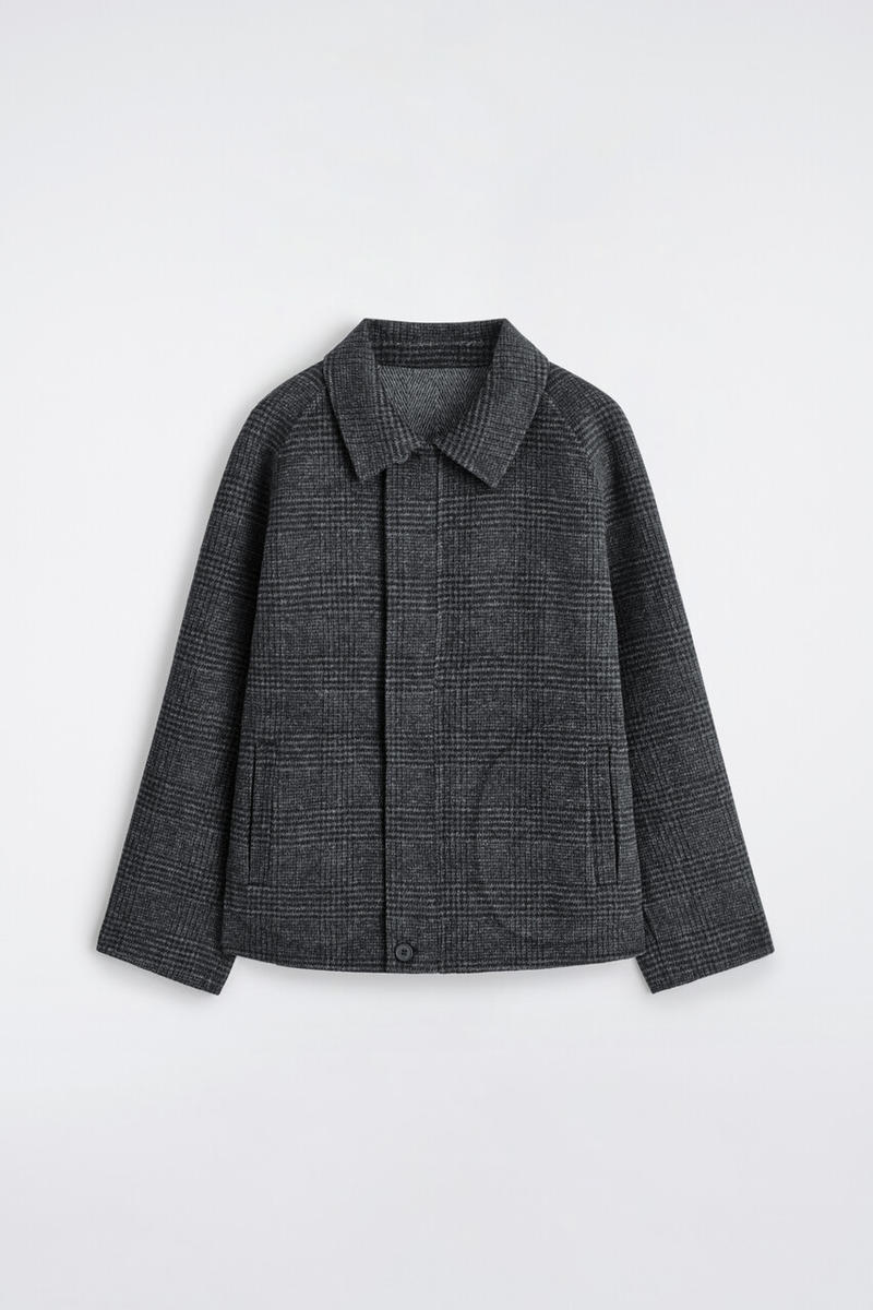 Reversible Checked / Herringbone Wool Sports Jacket by COS