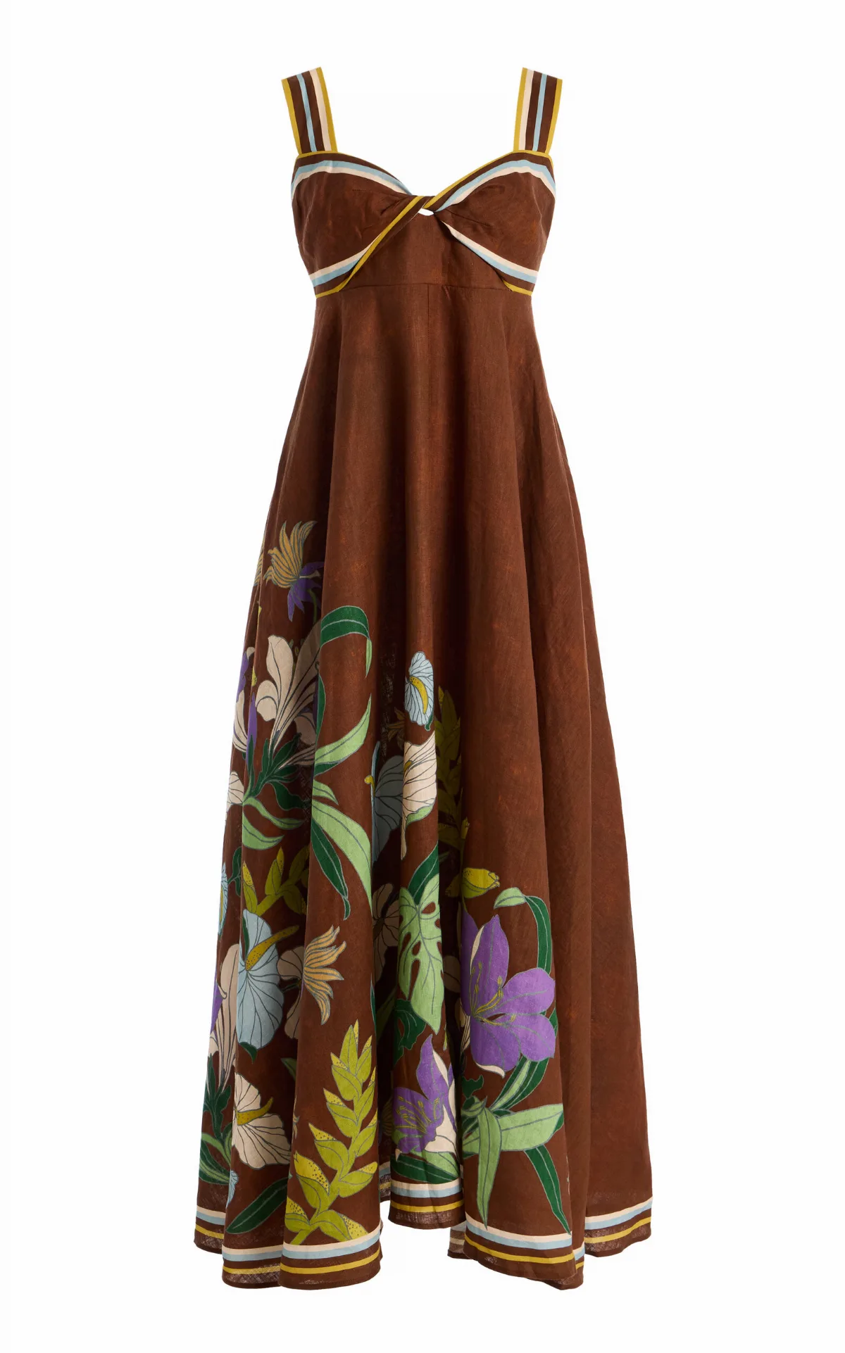 Alfie Twisted Linen Maxi Dress