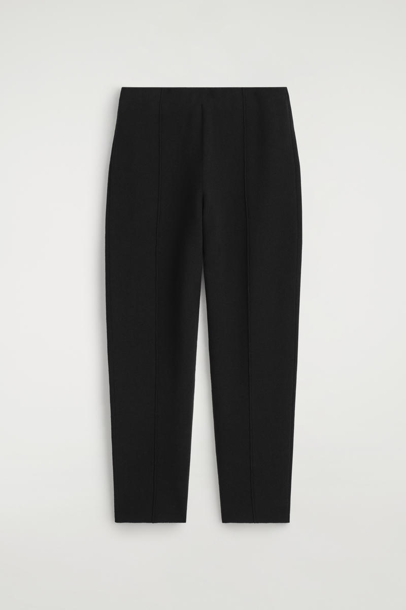 Knitted Straight-Leg Pants