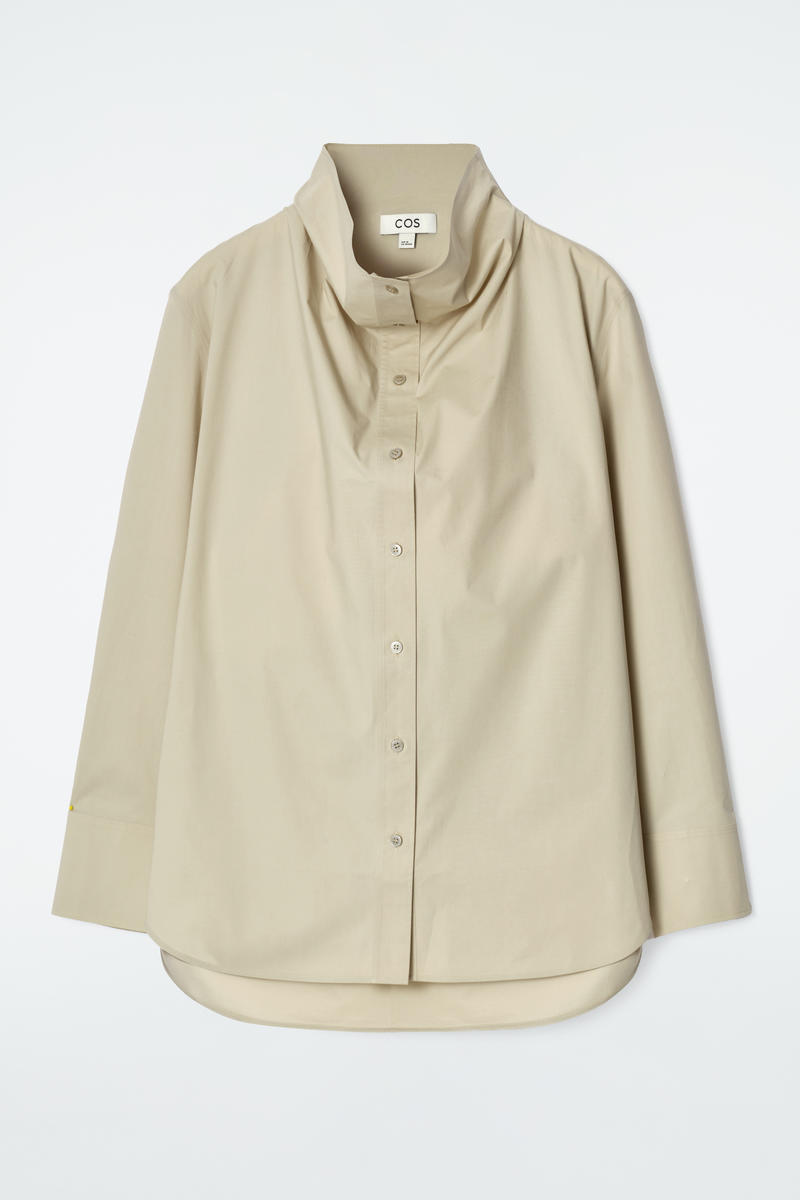Relaxed Mock-Neck Shirt