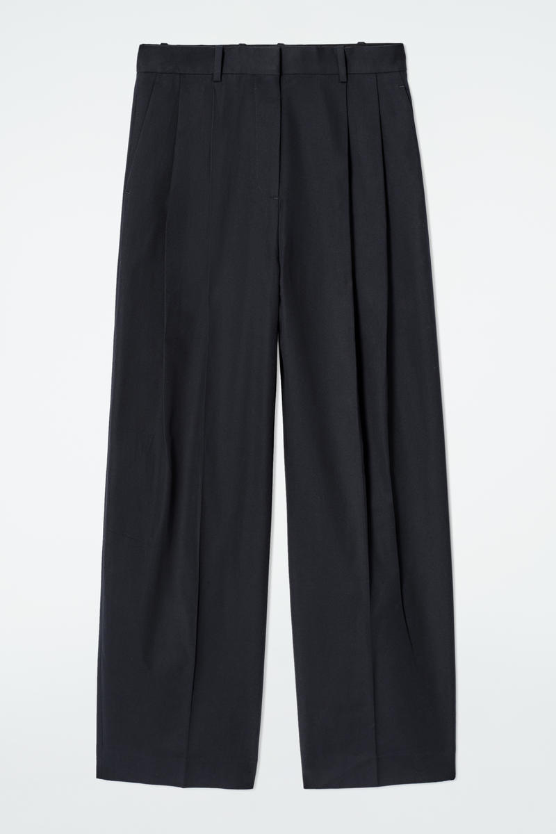 Relaxed Cotton Wide-Leg Pants