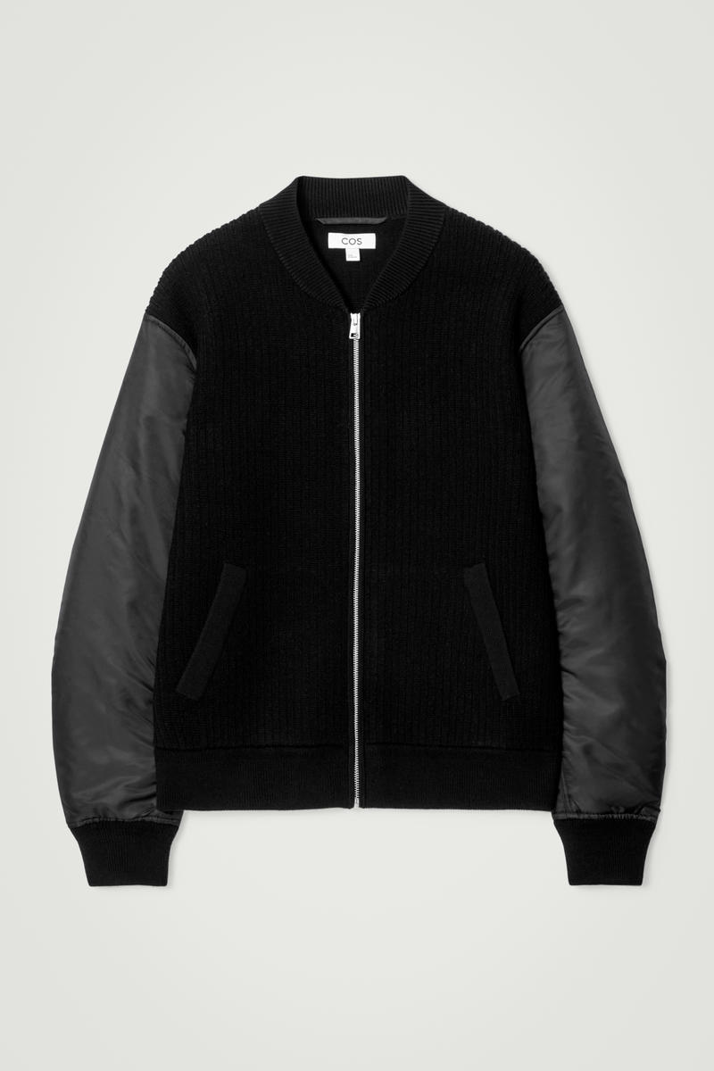 Merino Wool And Nylon Bomber Jacket by COS