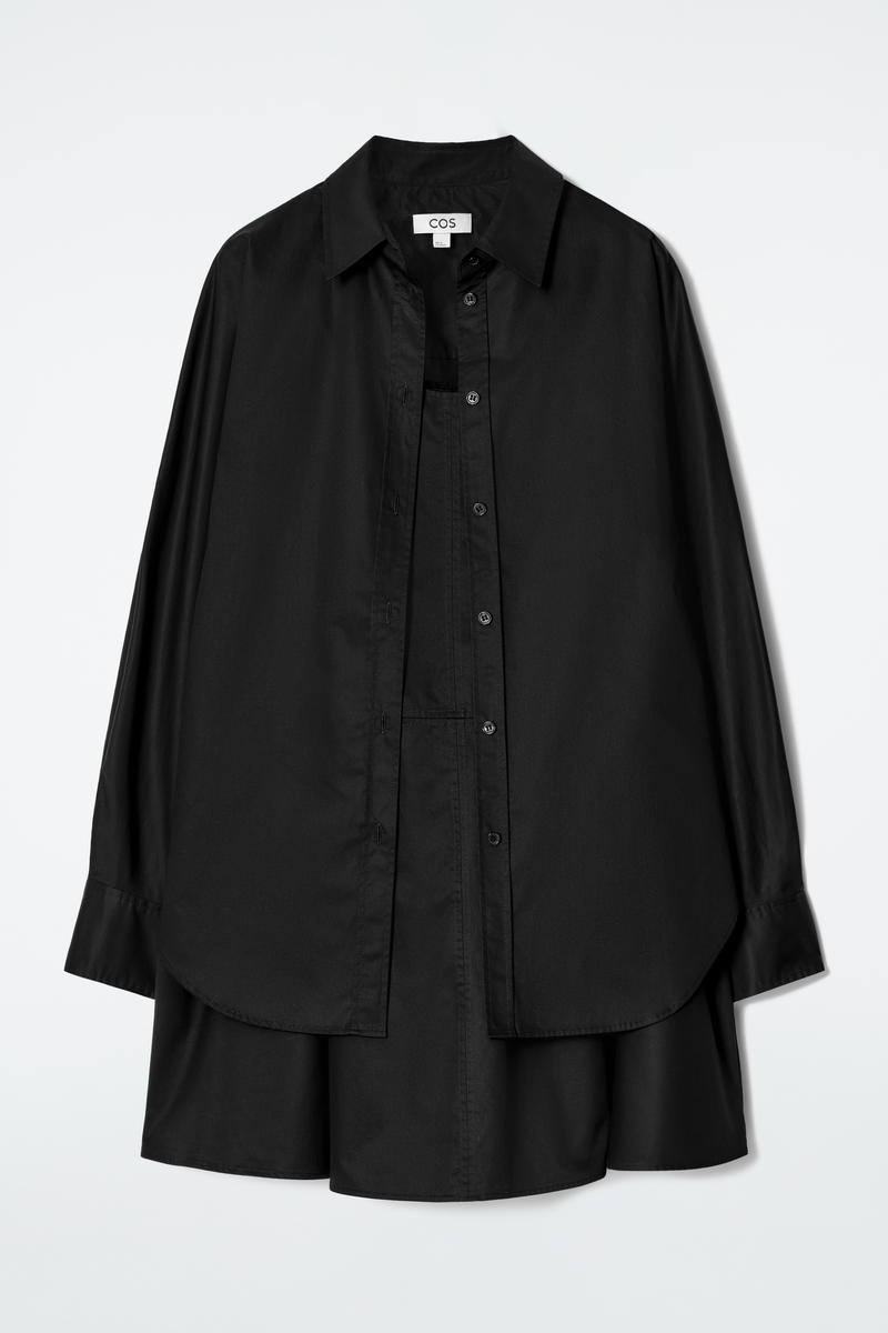 Layered Trapeze Shirt Dress by COS
