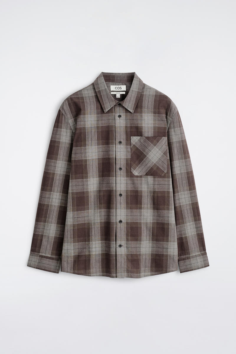 Checked Brushed-Cotton Shirt by COS