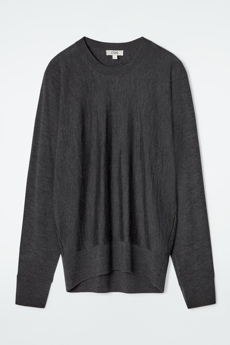 Rounded Merino Wool Sweater