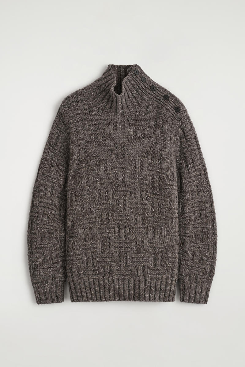 Basketweave Wool Sweater by COS