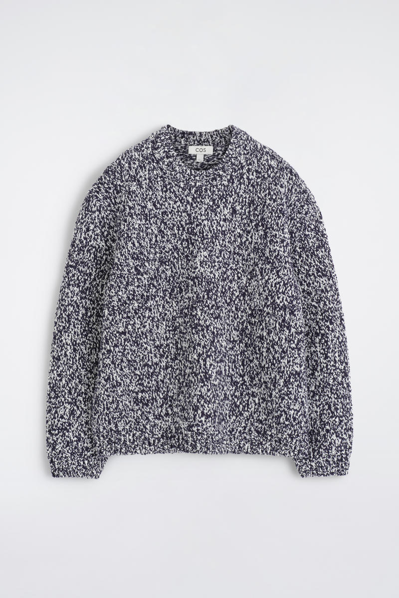 Flecked Wool-Blend Heavyweight Jumper