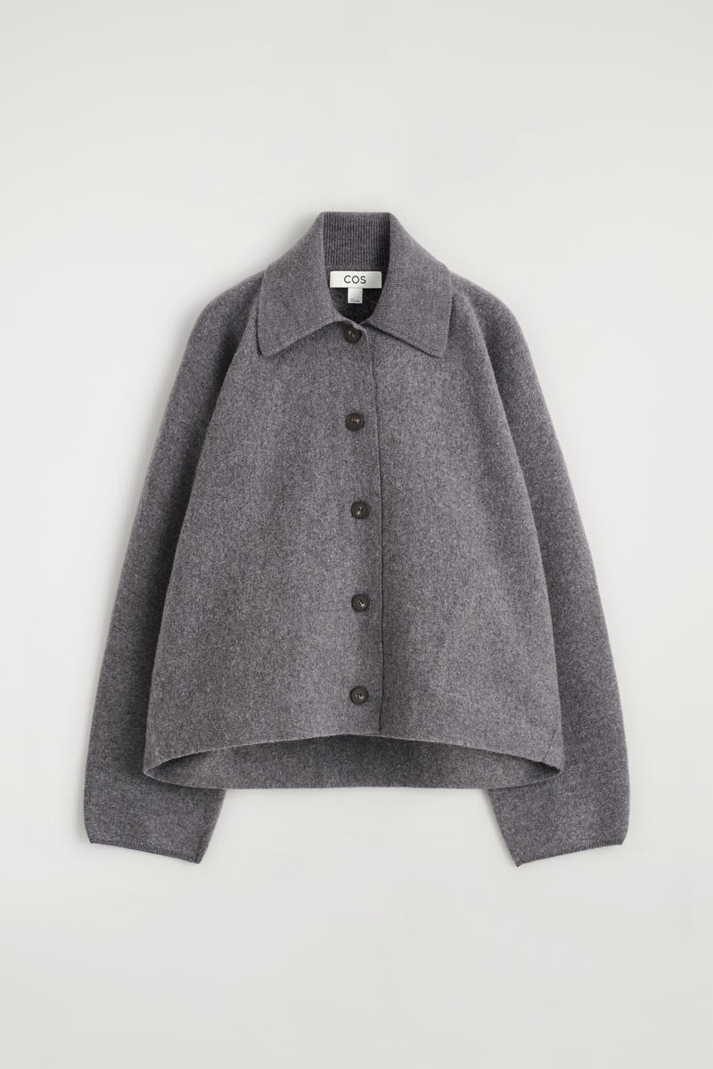 Sculpted Merino Wool Short Jacket