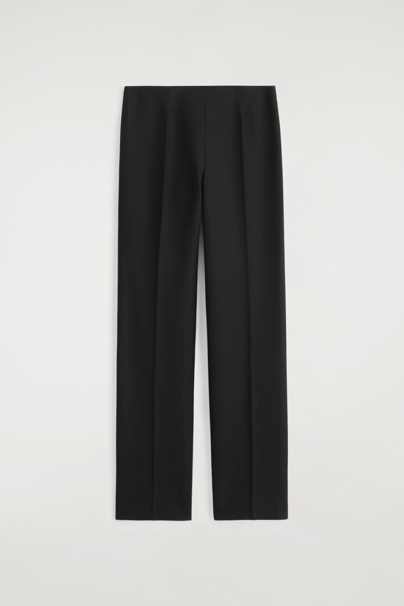 Tailored Wool-Blend Pants
