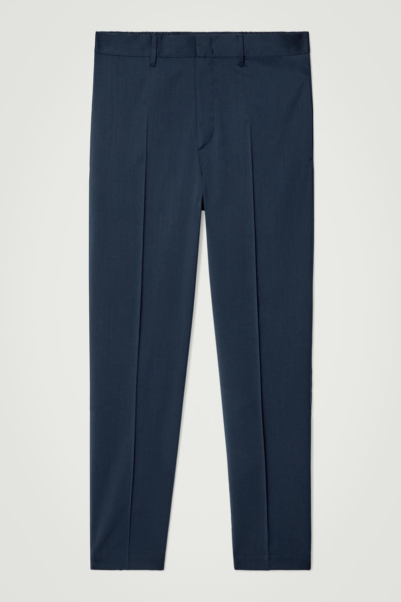 Wool Straight-Leg Pants