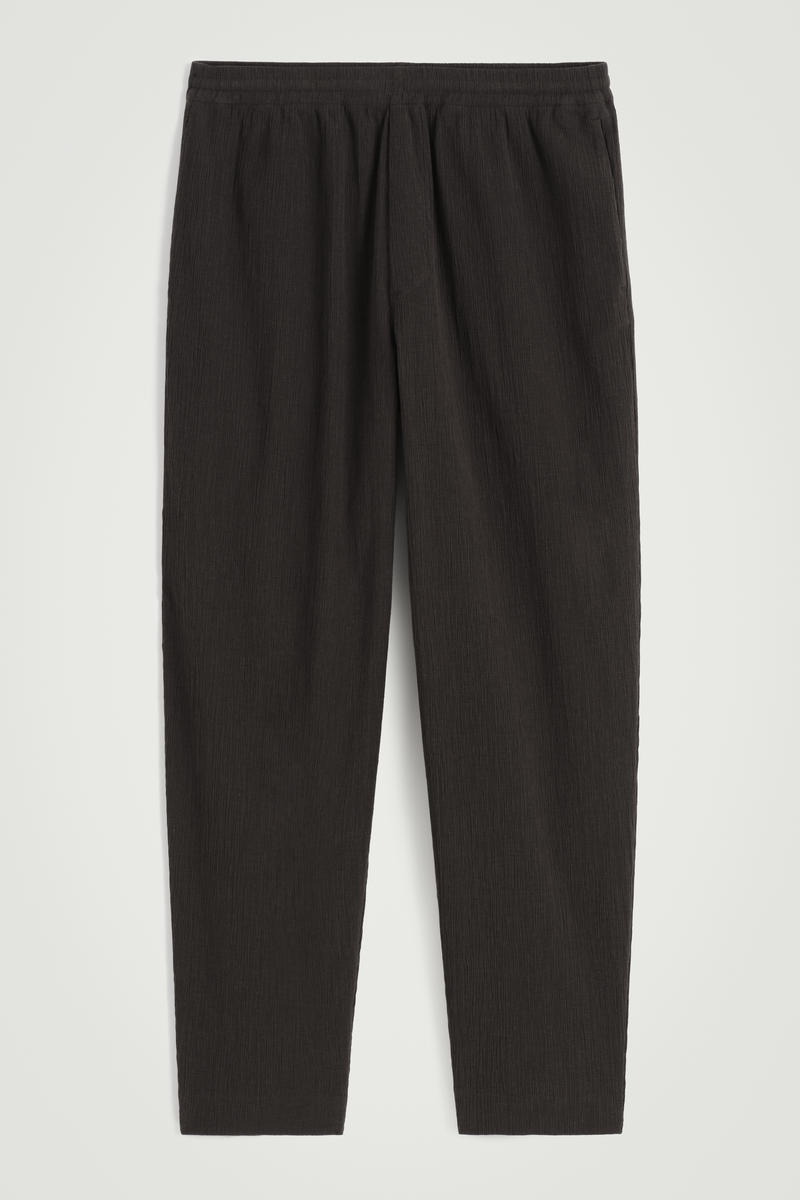 Crinkled-Cotton Pants