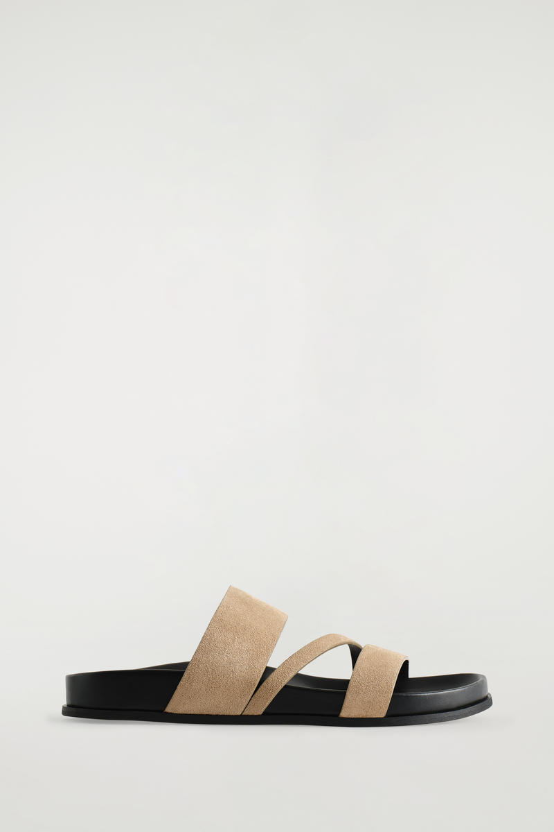 Multi-Strap Suede Sandals