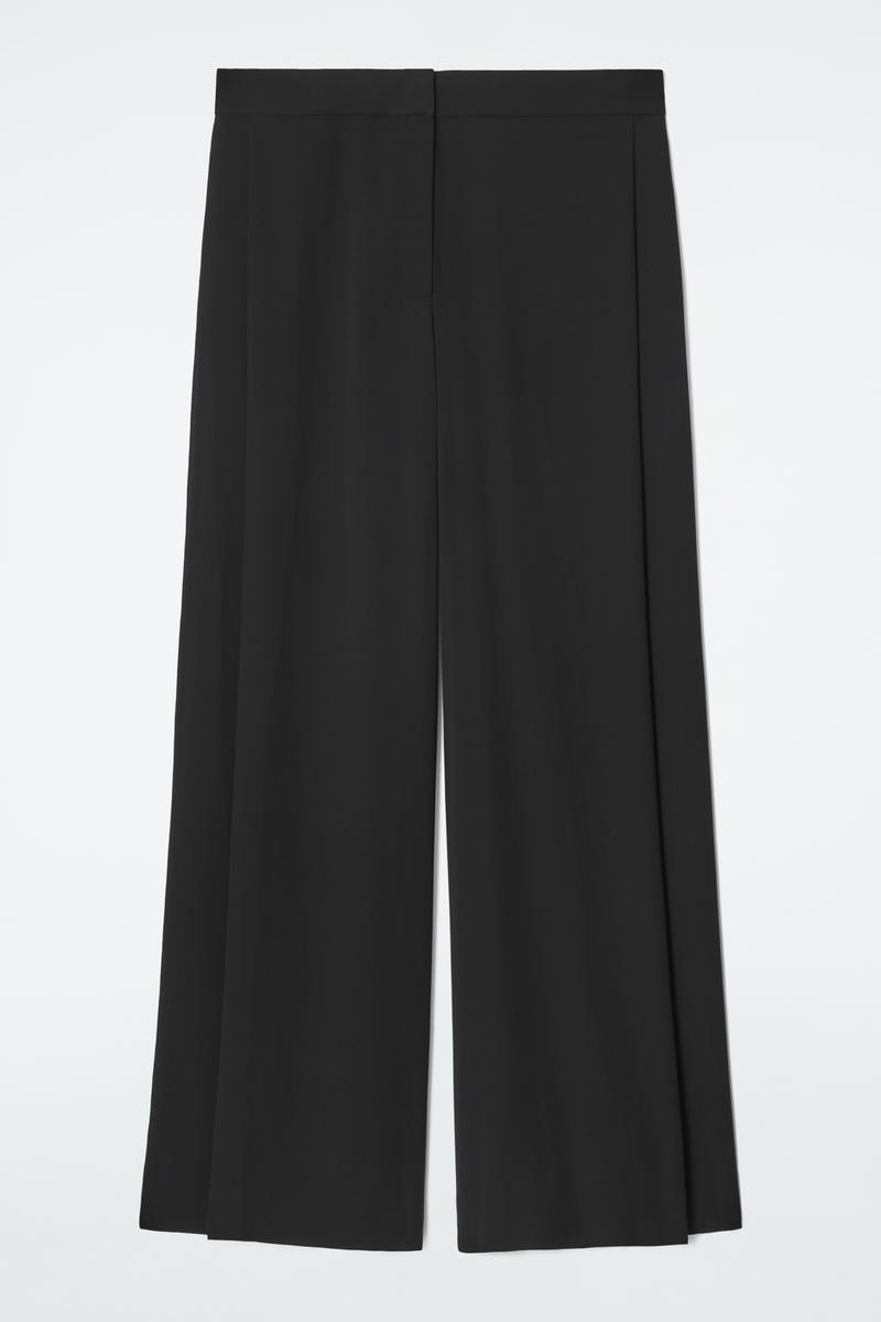 Regular Tailored Sheer Wide-Leg Pants