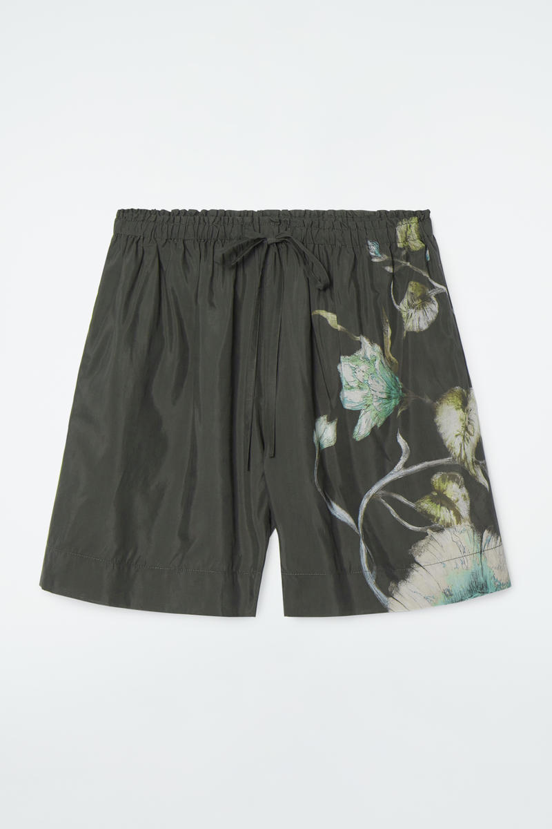 Floral Drawstring Shorts by COS
